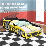 Assistência Técnica e Garantia do produto Cama Infantil / Mini Cama Carros Speedy Racing New com Colchão 150x70 Cm - Amarelo/preto - Rpm Móveis