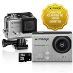 Assistência Técnica e Garantia do produto Câmera de Ação Sport 4k, Tela de LCD 2" 16mp + Cartão 16gb Prata Mirage - MR3001