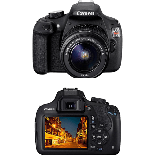 Assistência Técnica e Garantia do produto Câmera Digital DSLR Canon EOS Rebel T5 18MP Lente EF-S18-55mm III - Preta