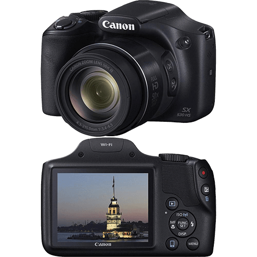 Assistência Técnica e Garantia do produto Câmera Digital Semiprofissional Canon Powershot SX530HS 16MP Zoom Óptico 50x Cartão 8GB Preta
