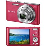 Assistência Técnica e Garantia do produto Câmera Digital Sony W830 20.1MP, 8x Zoom Óptico, Foto Panorâmica, Vídeos HD, Lentes Carl Zeiss, Rosa, Cartão de Memória 4GB