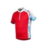 Assistência Técnica e Garantia do produto Camisa Ciclismo Spiuk Race Kids Vermelha Branca