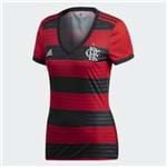 Assistência Técnica e Garantia do produto Camisa Feminina Flamengo Adidas I Rubro-Negra 2018 2019 CF9017