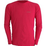 Assistência Técnica e Garantia do produto Camiseta Dry Cool Masculina com Proteção Solar 50 Vermelha Manga Longa - Conquista
