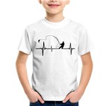 Assistência Técnica e Garantia do produto Camiseta Infantil Pescador Batimentos Cardíacos - Foca na Moda