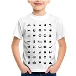 Assistência Técnica e Garantia do produto Camiseta Infantil Viajante 40 Icones Turista - Foca na Moda