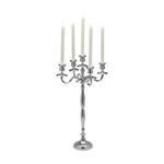 Assistência Técnica e Garantia do produto Candelabro 5 Velas Zamac 29cmx29cmx45cm Rojemac Prata