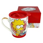 Assistência Técnica e Garantia do produto Caneca 350ml C/ Tampa e Base de Silicone - Lisa Simpson