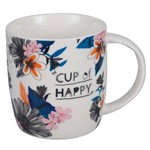 Assistência Técnica e Garantia do produto Caneca Free Life Cup Of Happy em Porcelana 340ml - 23403