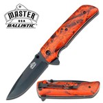 Assistência Técnica e Garantia do produto Canivete Master Usa com Abertura Assistida Talas em Fibra de Nylon Orange Camo Master Cutlery