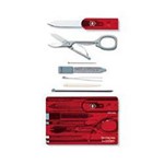 Assistência Técnica e Garantia do produto Canivete Swisscard Vermelho Translúcido - Victorinox