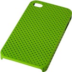 Assistência Técnica e Garantia do produto Capa Emborrachada Pequenos Furos para IPhone 4 - Verde Clara - Geonav