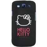 Assistência Técnica e Garantia do produto Capa para Celular Galaxy S3 Hello Kitty Cristais Policarbonato Preta - Case Mix