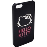Assistência Técnica e Garantia do produto Capa para IPhone 5 Hello Kitty Cristais Policarbonato Preta - Case Mix