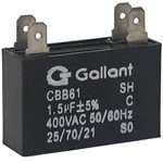 Assistência Técnica e Garantia do produto Capacitor CBB61 Gallant 1,5MF +-5% 400VAC GCP15S00A-PT400