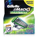 Assistência Técnica e Garantia do produto Carga Barbeador Mach 3 Sensitive C/2 Unidades - Gillette
