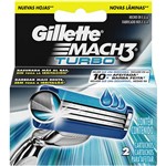 Assistência Técnica e Garantia do produto Carga para Aparelho de Barbear Gillette Mach3 Turbo - 2 Unidades
