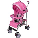 Assistência Técnica e Garantia do produto Carrinho de Bebê Passeio Prime Baby Umbrella Premium Rosa Listrado