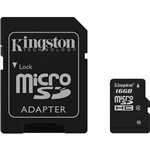 Assistência Técnica e Garantia do produto Cartão de Memória Kingston 16GB MicroSDHC com Adaptador SD (classe 4)