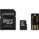 Assistência Técnica e Garantia do produto Cartão de Memória Kingston 16GB Mobility + MicroSDHC com Adaptador SD + Leitor USB (Classe 10)