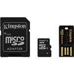 Assistência Técnica e Garantia do produto Cartão de Memória Kingston 4GB Mobility + MicroSDHC com Adaptador SD + Leitor USB (Classe 4)