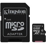 Assistência Técnica e Garantia do produto Cartão de Memoria Kingston 64GB, Micro SD, C10