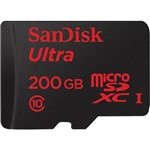 Assistência Técnica e Garantia do produto Cartão de Memória Micro SD 200GB 90mb/s Ultra com Adaptador SD - Sandisk