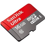 Assistência Técnica e Garantia do produto Cartão de Memória Micro SD 16GB 80mb/s Ultra com Adaptador SD - Sandisk