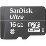 Assistência Técnica e Garantia do produto Cartão de Memória Micro SD 16GB SanDisk Ultra 30MB/s