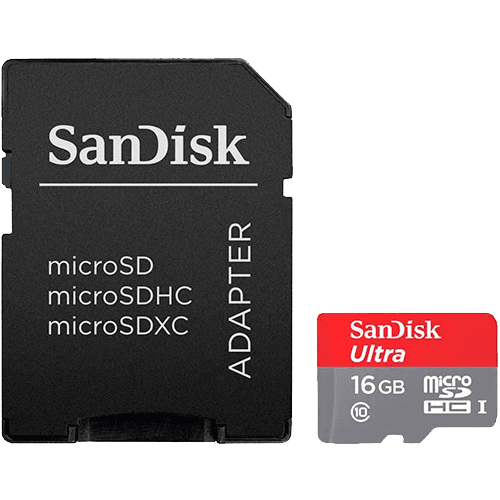 Assistência Técnica e Garantia do produto Cartão de Memória Micro SD 16GB SanDisk Ultra 48MB/s + Adaptador