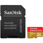 Assistência Técnica e Garantia do produto Cartão de Memória Micro SD 32GB SanDisk Extreme Plus 80/50MB/s + Adaptador