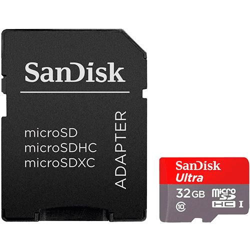 Assistência Técnica e Garantia do produto Cartão de Memória Micro SD 32GB SanDisk Ultra 48MB/s + Adaptador