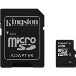 Assistência Técnica e Garantia do produto Cartão de Memória MicroSDHC 8GB Classe 4 com Adaptador SD - Kingston