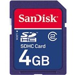 Assistência Técnica e Garantia do produto Cartão de Memória SD 4GB - Sandisk