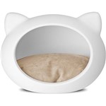 Assistência Técnica e Garantia do produto Casa P/ Gatos Cat Cave Branco - Almofada Natural - Guisa Pet