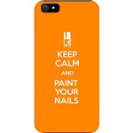 Assistência Técnica e Garantia do produto Case Apple IPhone 5 Paint Your Nails Custom4U Laranja