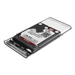 Assistência Técnica e Garantia do produto Case para HD Transparente USB 3.0 Original Transmissão 5Gbps SATA 2.5" HHD ou SSD