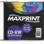 Assistência Técnica e Garantia do produto CD-RW Slim Maxprint 700MB/80min 12x