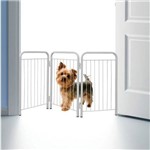 Assistência Técnica e Garantia do produto Cercado Canil para Cães Pequenos Sem Furar Porta / Parede Branco - Açomix