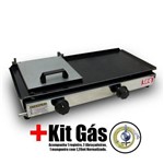 Assistência Técnica e Garantia do produto Chapa para Lanche a Gás Sanduicheira 30x60cm Lcg + Kit Gás
