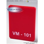 Assistência Técnica e Garantia do produto Chapa Placa de Acrílico Vermelho VM 101 100x100cm 4mm