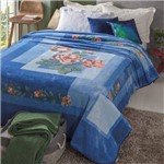 Assistência Técnica e Garantia do produto Cobertor Casal Kyor Plus Taormina 1 Peça Microfibra Jolitex Azul