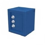 Assistência Técnica e Garantia do produto Cofre Mini Metal Porta Moedas com 3 Segredo Azul