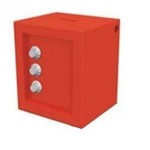 Assistência Técnica e Garantia do produto Cofre Mini Metal Porta Moedas com 3 Segredo Vermelho