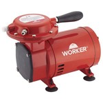 Assistência Técnica e Garantia do produto Compressor de Ar Direto Kit Pistão 2.8 Bar 50PSI 4565L Worker Bivolt Vermelho