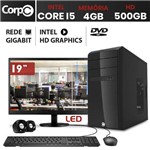 Assistência Técnica e Garantia do produto Computador CorpC Intel Core I5 4GB HD 500GB Gravador de DVD Monitor LED 19.5