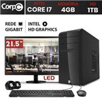 Assistência Técnica e Garantia do produto Computador CorPC Intel Core I7 4GB DDR3 HD 1TB Monitor LED 21.5
