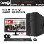 Assistência Técnica e Garantia do produto Computador Corpc Intel Dual Core 2.41 com Monitor Led 15.6 4gb HD 500gb