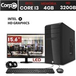 Assistência Técnica e Garantia do produto Computador CorpC Line Intel Core I3 4GB DDR3 HD 320GB HDMI Áudio 5.1 Monitor LED 15.6