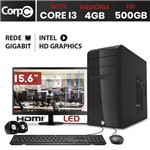 Assistência Técnica e Garantia do produto Computador CorpC Line Intel Core I3 4GB DDR3 HD 500GB HDMI Áudio 5.1 Monitor LED 15.6